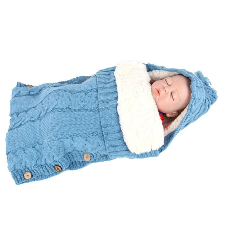 Chancelière Tricotée Bébé - Confort Optimal en Acrylique pour Hiver 0-12 Mois 4