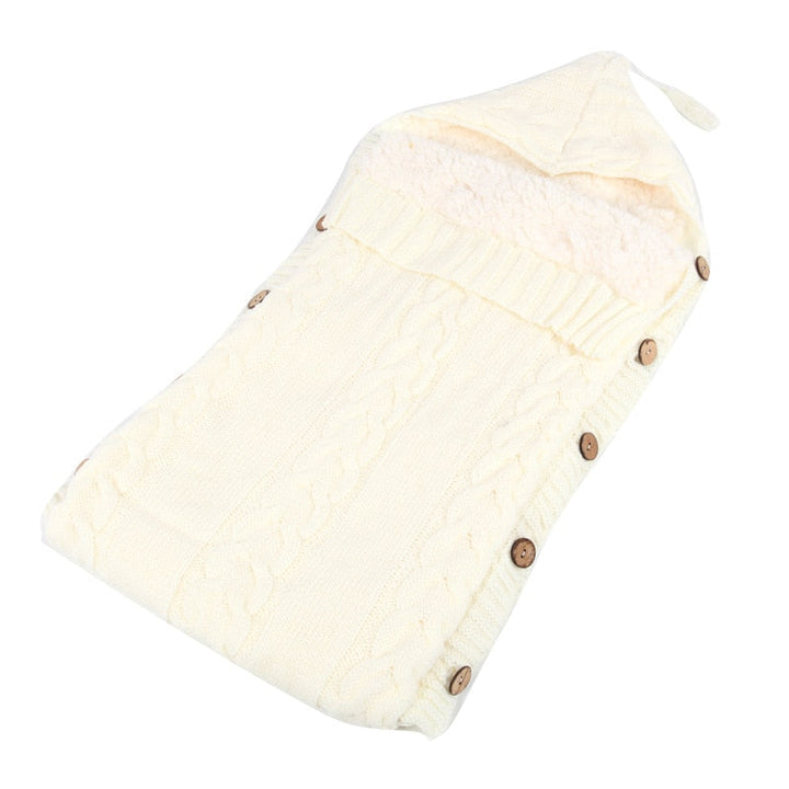 Chancelière Tricotée Bébé - Confort Optimal en Acrylique pour Hiver 0-12 Mois 6