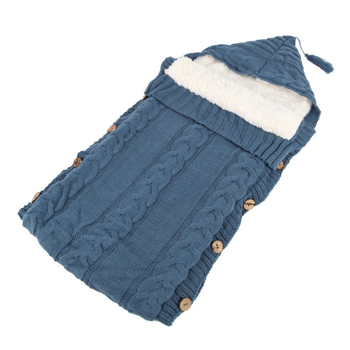 Chancelière Tricotée Bébé - Confort Optimal en Acrylique pour Hiver 0-12 Mois 7