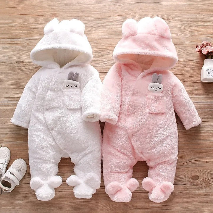 Combinaison d'Hiver pour Bébé - Douce et Chaude avec Capuchon Lapin Unisexe 1