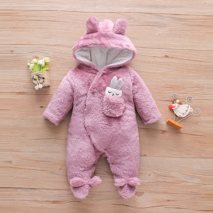 Combinaison d'Hiver pour Bébé - Douce et Chaude avec Capuchon Lapin Unisexe 10