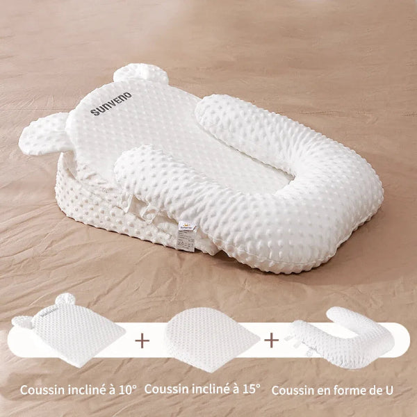 Coussin Anti-Reflux Bébé - Soutien Ergonomique Inclinable pour Sommeil Paisible 10