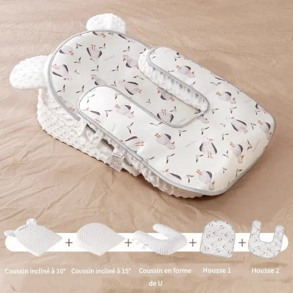 Coussin Anti-Reflux Bébé - Soutien Ergonomique Inclinable pour Sommeil Paisible 11