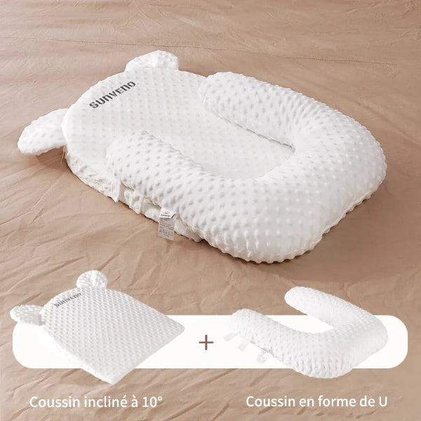 Coussin Anti-Reflux Bébé - Soutien Ergonomique Inclinable pour Sommeil Paisible 8