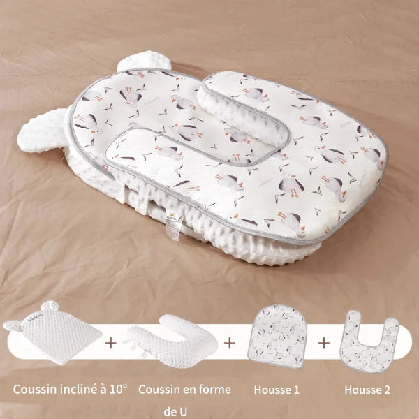 Coussin Anti-Reflux Bébé - Soutien Ergonomique Inclinable pour Sommeil Paisible 9