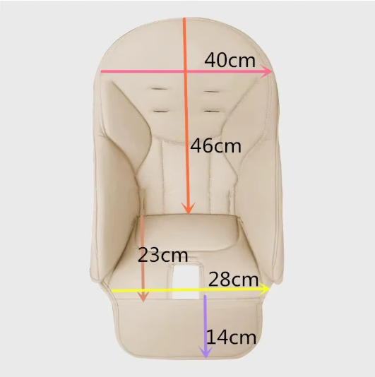 Coussin Bébé Chaise Haute en PU - Confort Optimal et Protection Imperméable 5
