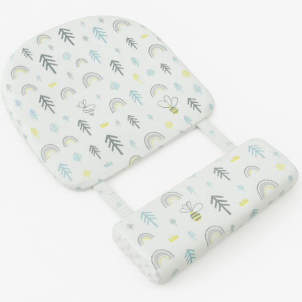 Coussin Bébé Ergonomique Anti-Reflux en Polyester Doux pour Sommeil Serein 1