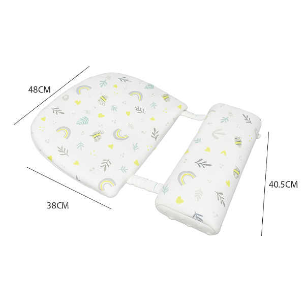 Coussin Bébé Ergonomique Anti-Reflux en Polyester Doux pour Sommeil Serein 5