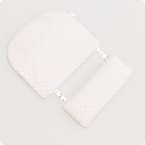 Coussin Bébé Ergonomique Anti-Reflux en Polyester Doux pour Sommeil Serein 6