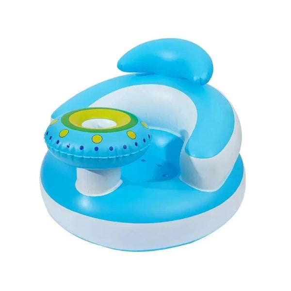 Coussin Bébé Gonflable Avec Pompe Intégrée - Siège Confortable et Sécurisé 1