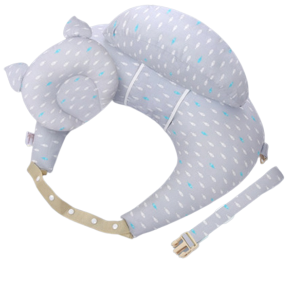 Coussin D'Allaitement 2-en-1 Ergonomique Pour Bébé - Confort Optimal et Polyvalent 0
