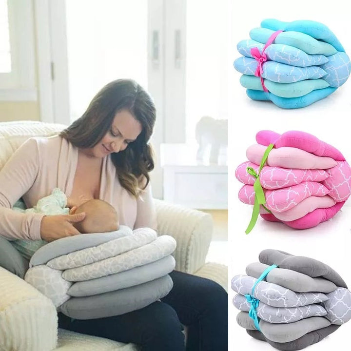 Coussin D'Allaitement Bébé - Confort Optimal En Coton Doux Lavable 1