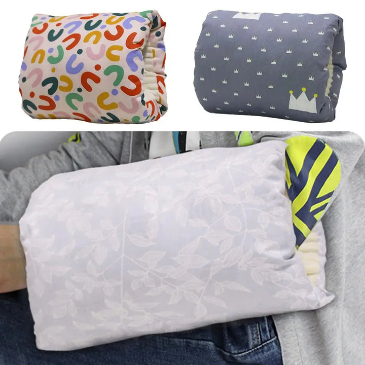 Coussin D'Allaitement Ergonomique En Coton Velours Pour Bébé - Confort Optimal 2