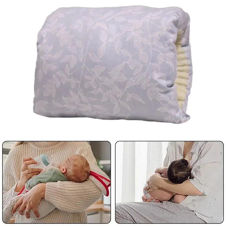 Coussin D'Allaitement Ergonomique En Coton Velours Pour Bébé - Confort Optimal 3
