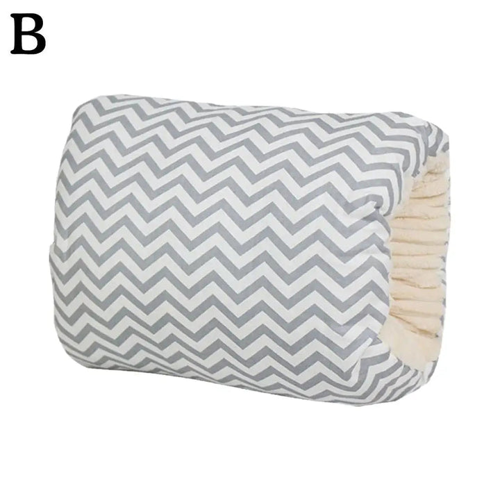 Coussin D'Allaitement Ergonomique En Coton Velours Pour Bébé - Confort Optimal 4