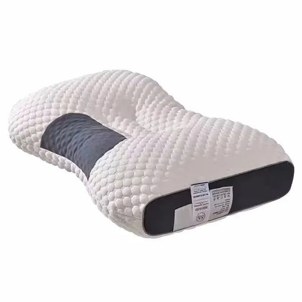 Coussin Ergonomique Massant en Fibre de Soja - Oreiller Cervical pour Un Sommeil Réparateur 0
