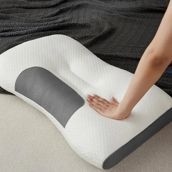 Coussin Ergonomique Massant en Fibre de Soja - Oreiller Cervical pour Un Sommeil Réparateur 1