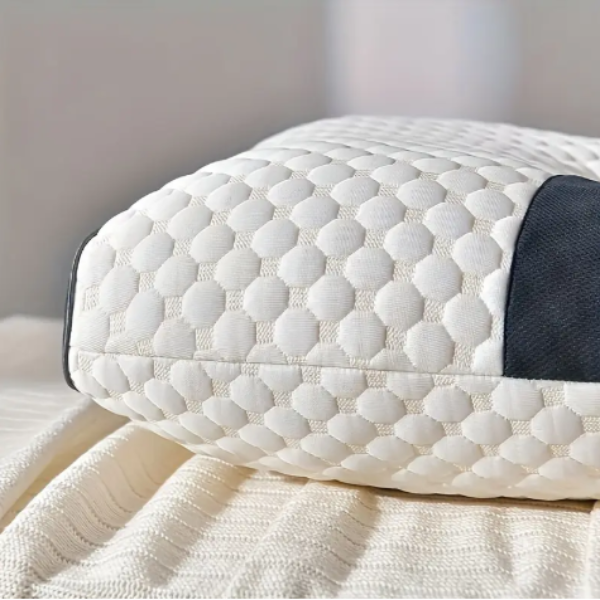 Coussin Ergonomique Massant en Fibre de Soja - Oreiller Cervical pour Un Sommeil Réparateur 2