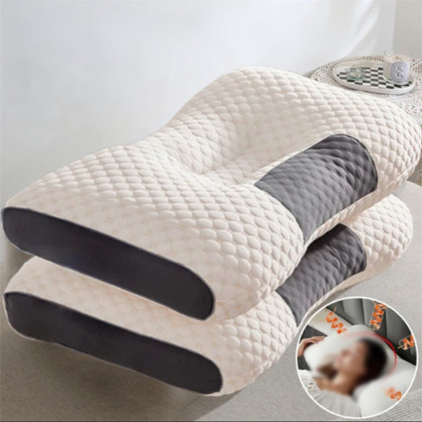 Coussin Ergonomique Massant en Fibre de Soja - Oreiller Cervical pour Un Sommeil Réparateur 7