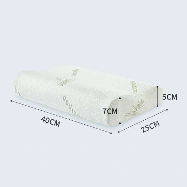 Coussin Ergonomique en Bambou - Oreiller Mémoire de Forme Cervical Hypoallergénique 2