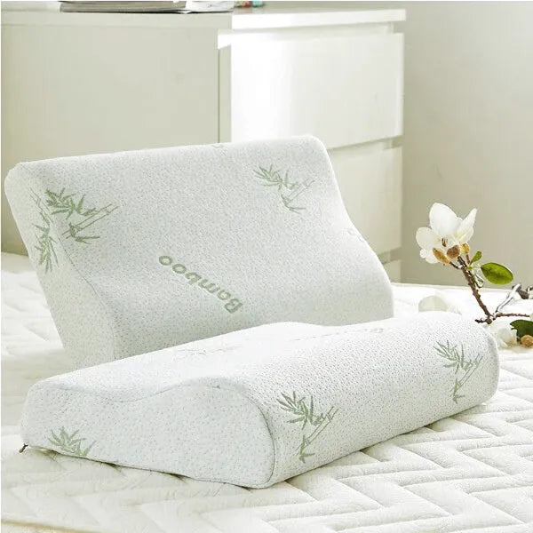 Coussin Ergonomique en Bambou - Oreiller Mémoire de Forme Cervical Hypoallergénique 8