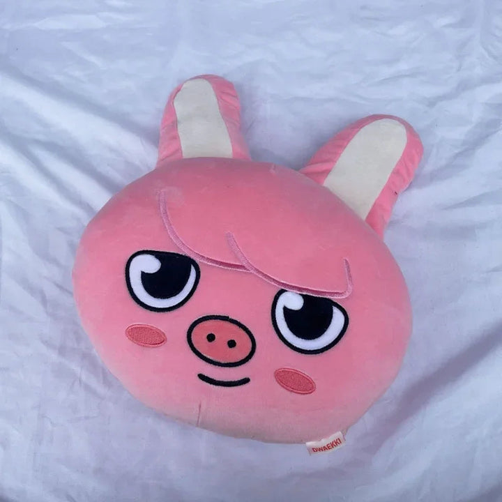 Coussin Peluche Doux - Oreiller Rondeau Confortable en Coton pour Enfants 0