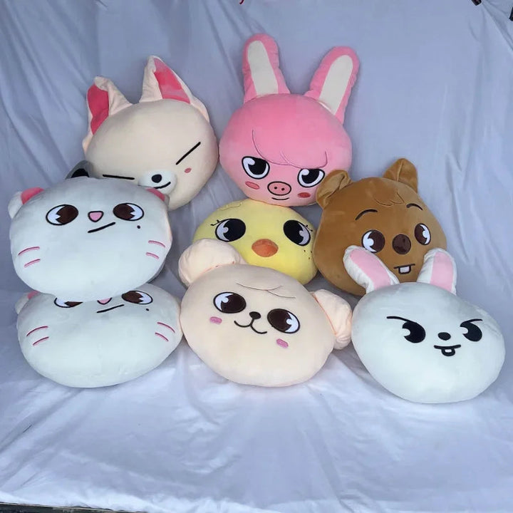Coussin Peluche Doux - Oreiller Rondeau Confortable en Coton pour Enfants 1
