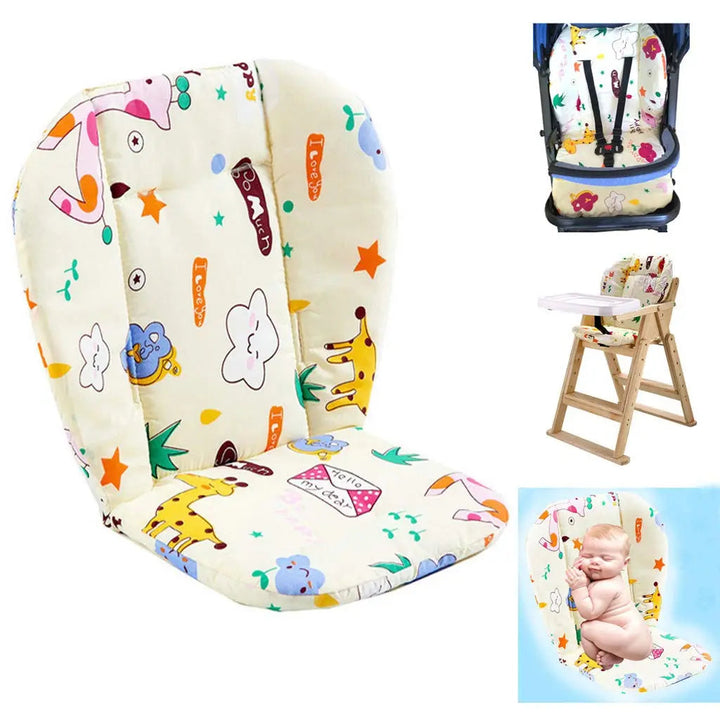 Coussin Polyvalent en Coton Doux pour Chaise Haute et Poussette - Confort Optimal pour Bébé 1