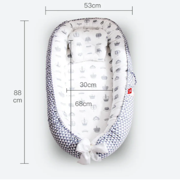 Coussin Réducteur Lit Bébé Bionique Ergonomique en Coton Doux - Confort et Sécurité 6