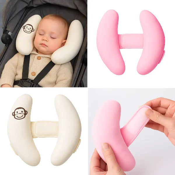 Coussin Siège Auto Bébé Ergonomique - Soutien Tête Ajustable pour Voiture 6