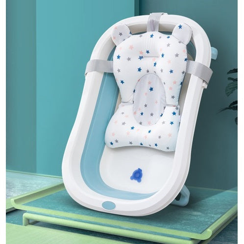 Coussin de Bain Bébé Anti-Dérapant en Coton - Confort et Sécurité pour Baignoire 1