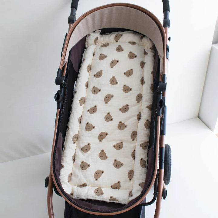 Coussin de Poussette Confortable en Coton Crêpe et Velours 3D pour Bébé 10
