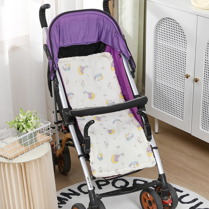 Coussin de Poussette Confortable en Coton Crêpe et Velours 3D pour Bébé 11