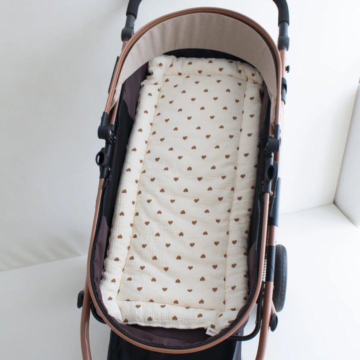 Coussin de Poussette Confortable en Coton Crêpe et Velours 3D pour Bébé 15