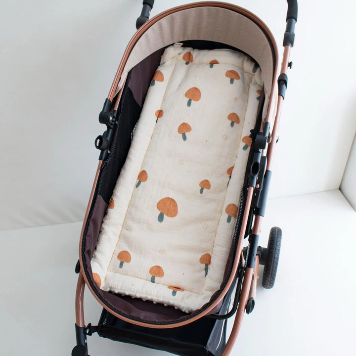 Coussin de Poussette Confortable en Coton Crêpe et Velours 3D pour Bébé 3