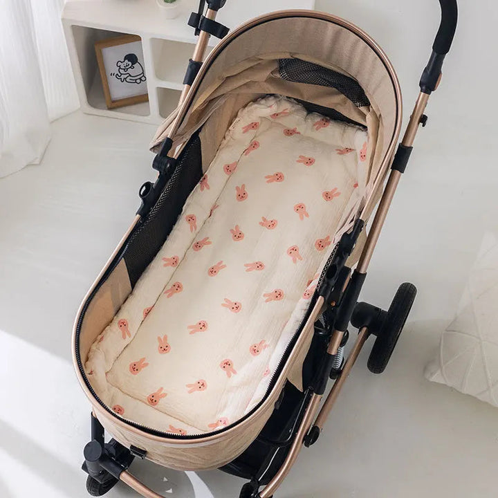 Coussin de Poussette Confortable en Coton Crêpe et Velours 3D pour Bébé 4
