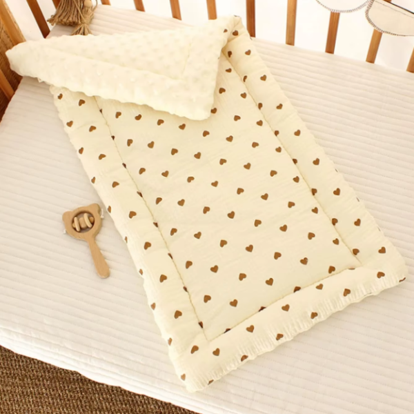 Coussin de Poussette Confortable en Coton Crêpe et Velours 3D pour Bébé 5