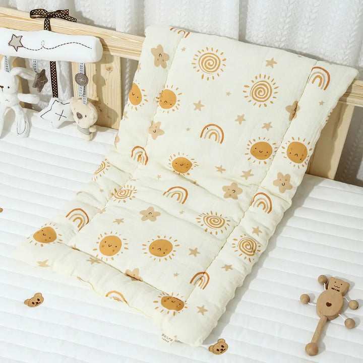 Coussin de Poussette Confortable en Coton Crêpe et Velours 3D pour Bébé 8