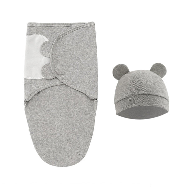 Couverture D'Emmaillotage En Coton Doux Pour Un Sommeil Securisé Bébé 0