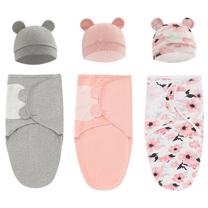 Couverture D'Emmaillotage En Coton Doux Pour Un Sommeil Securisé Bébé 1