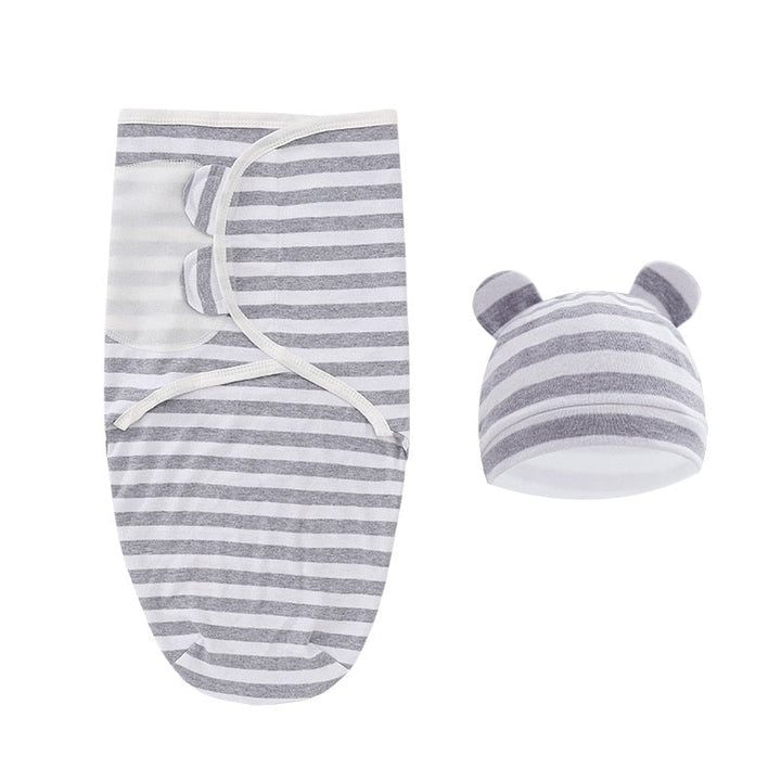Couverture D'Emmaillotage En Coton Doux Pour Un Sommeil Securisé Bébé 2