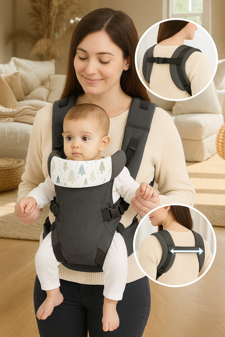 Dalace - Porte Bébé 4-en-1 Ergonomique Réglable pour Nouveau-né et Confort Optimal 3