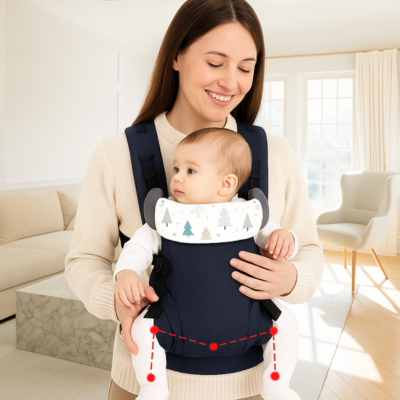 Dalace - Porte Bébé 4-en-1 Ergonomique Réglable pour Nouveau-né et Confort Optimal 4