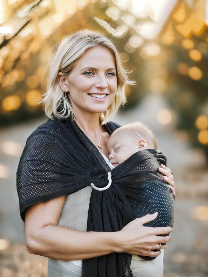Écharpe Sling - Porte-Bébé Écologique Confortable en Coton Biologique, Idéal Dès la Naissance 1