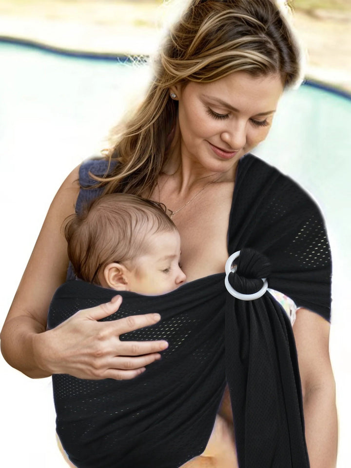Écharpe Sling - Porte-Bébé Écologique Confortable en Coton Biologique, Idéal Dès la Naissance 3