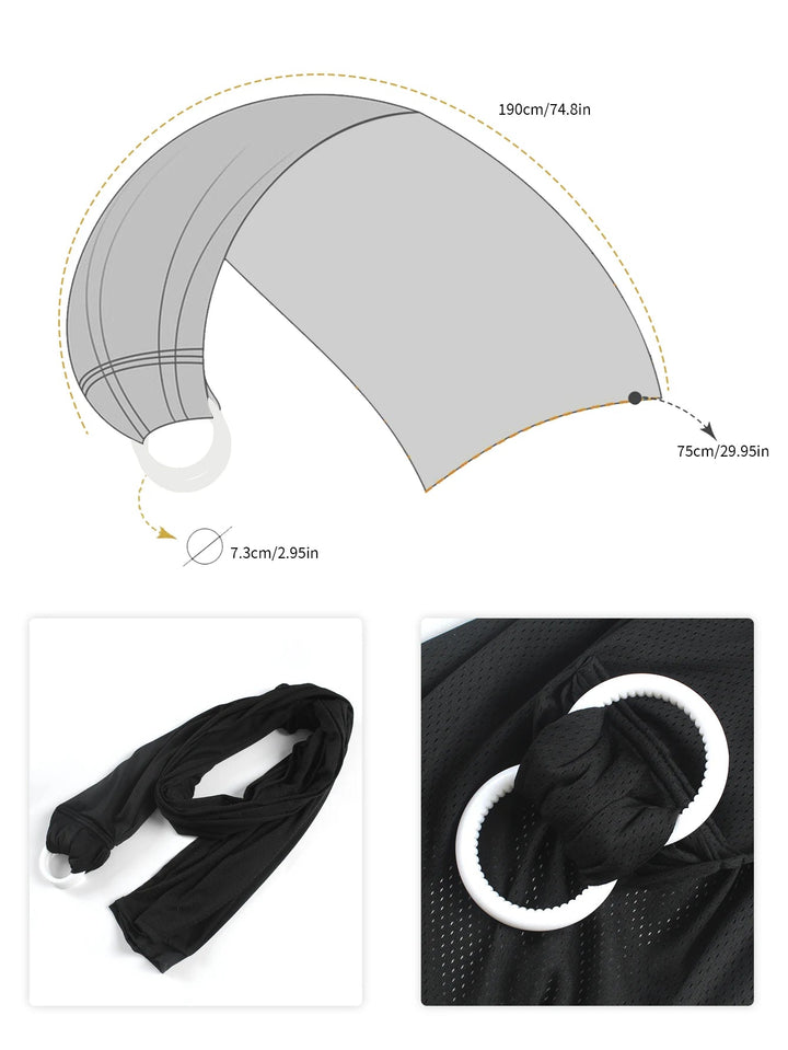 Écharpe Sling - Porte-Bébé Écologique Confortable en Coton Biologique, Idéal Dès la Naissance 6