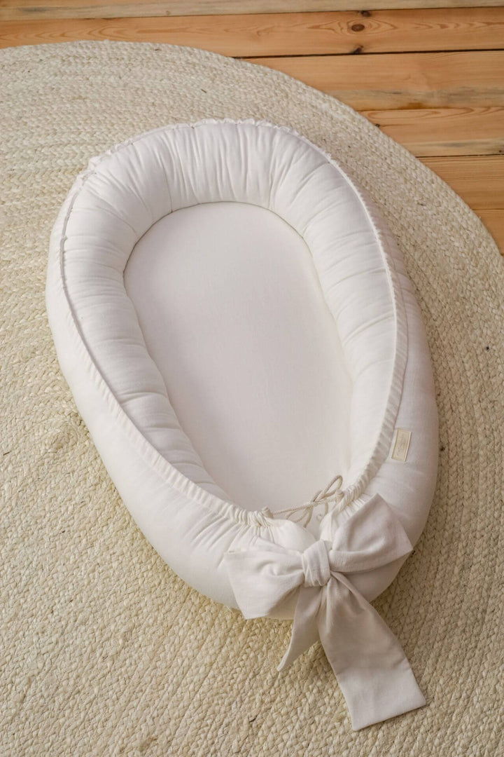 Housse de Matelas en Lin Doux pour Nid Bébé - Confort Respirant et Lavable 0