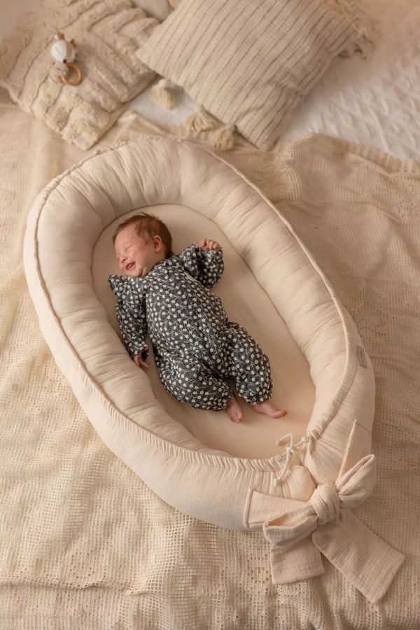 LinenLook - Nid Bébé en Coton Muslin 100% Doux et Sécurisé pour Confort Optimal 0