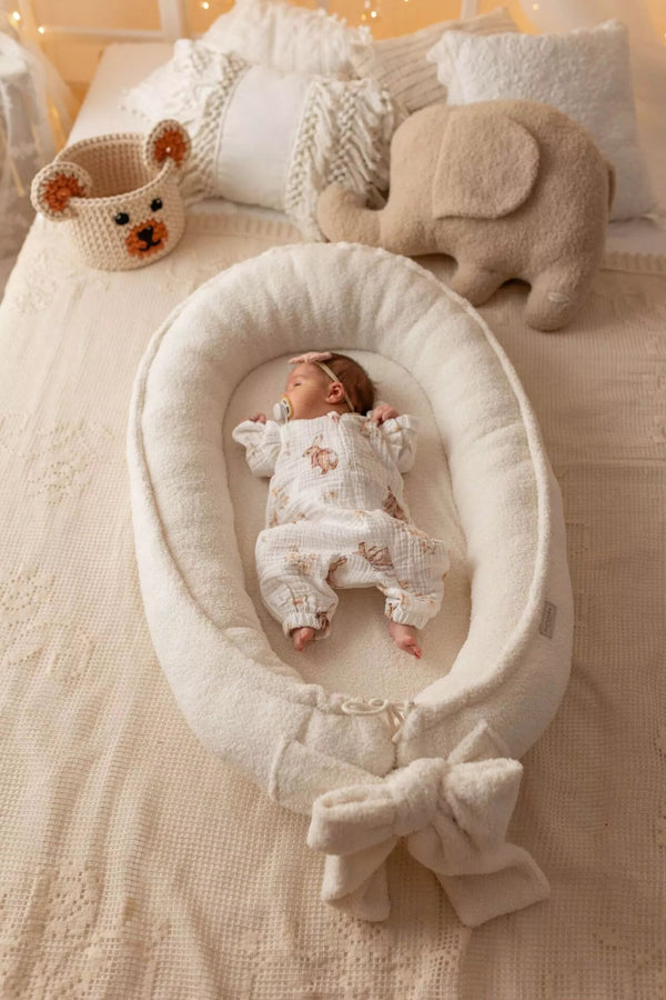 Nid Bébé Bouclé Fait Main - Confort Sûr et Style Élégant pour Nouveau-nés 0