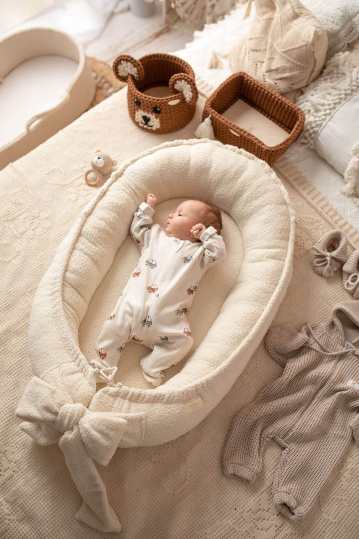 Nid Bébé Bouclé Fait Main - Confort Sûr et Style Élégant pour Nouveau-nés 6